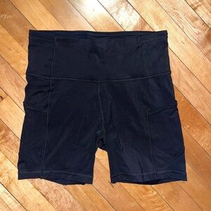 Lululemon Black 6” Bike Shorts